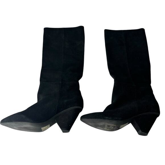 Jeffrey Campbell Senita Slouchy Suede Boots Black Size 7 - Picture 3 of 5